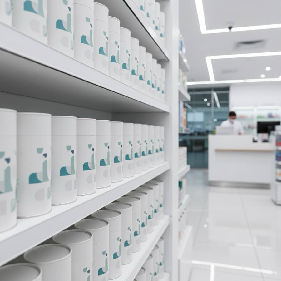 OTC藥妝紙罐包裝展示法規標示與防潮密封設計，品牌信任感建立完整規範。