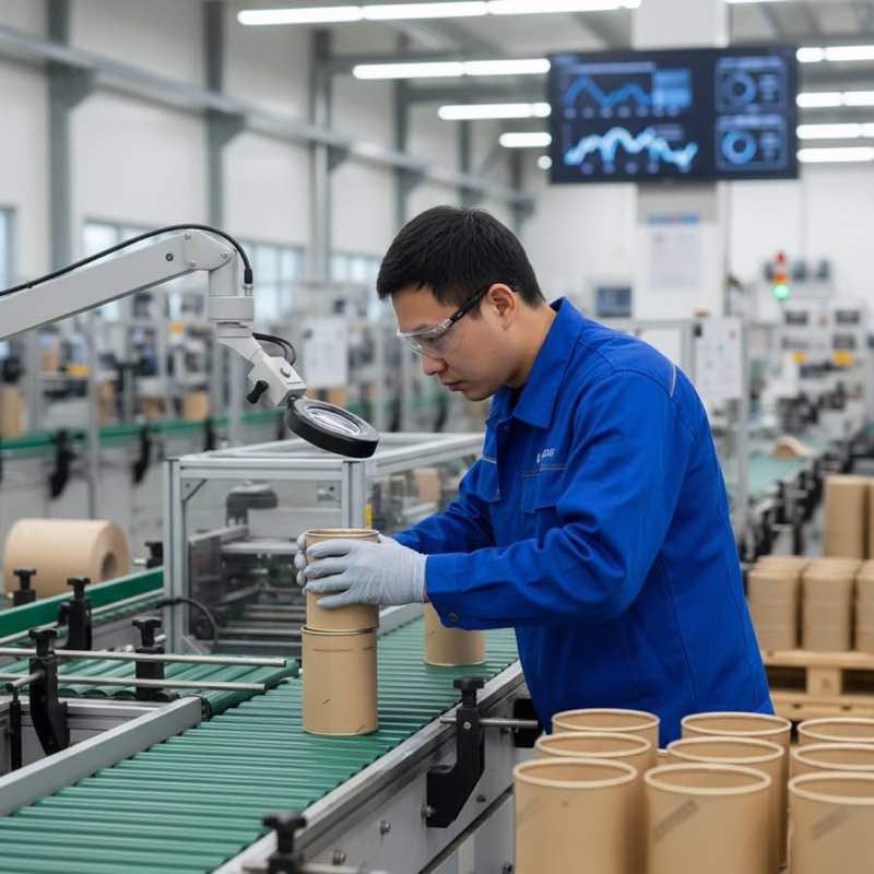 紙罐印刷品質檢驗展示色差控制與對位精度，表面加工品管客製化紙罐指南。