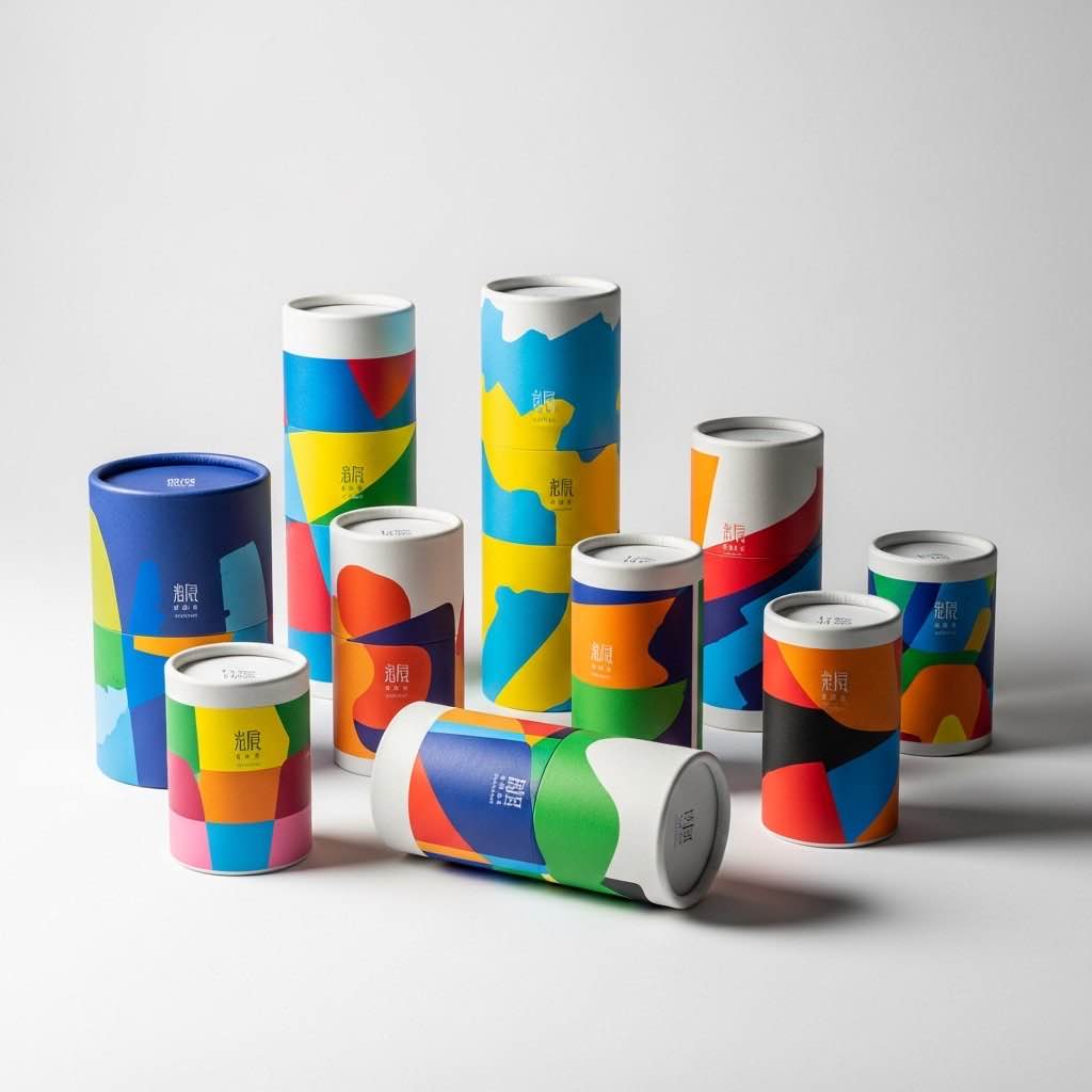 紙罐可以印幾個顏色？印刷有什麼限制？展示圖片