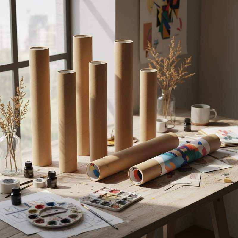 海報筒與文件紙管保護運輸展示，客製化應用方案與台灣紙管工廠說明。