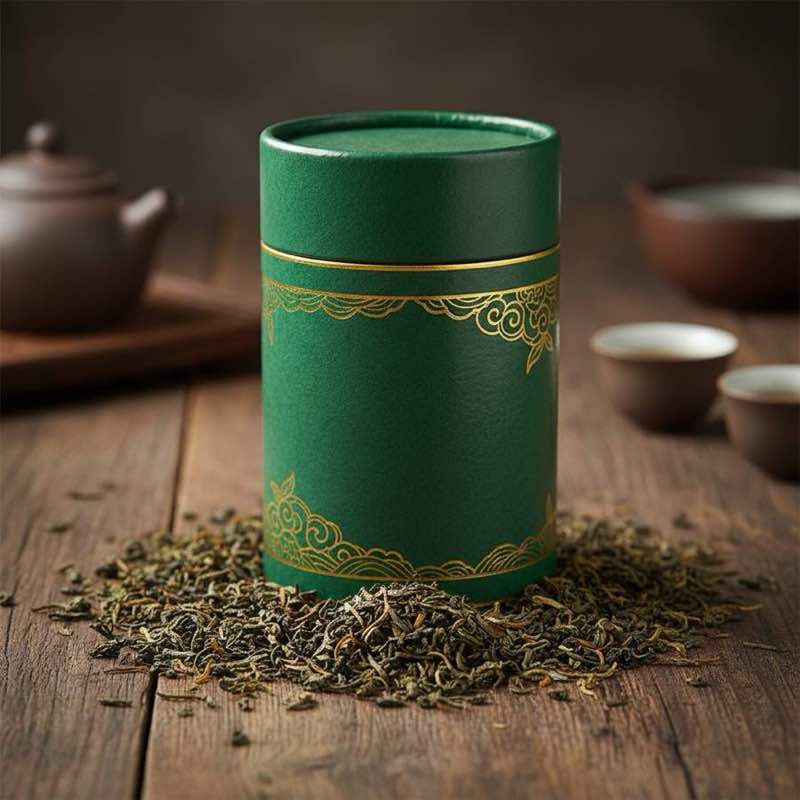 茶葉紙罐包裝設計展示材質防潮蓋型與印刷，客製化茶葉紙罐完整指南。