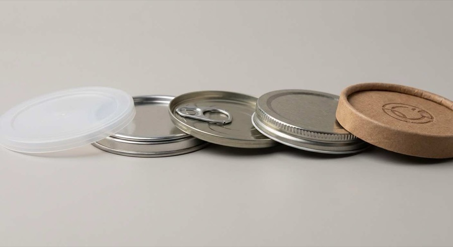 客製紙罐結構解析，展示管身底蓋上蓋三大組件的專業紙罐包裝方案。