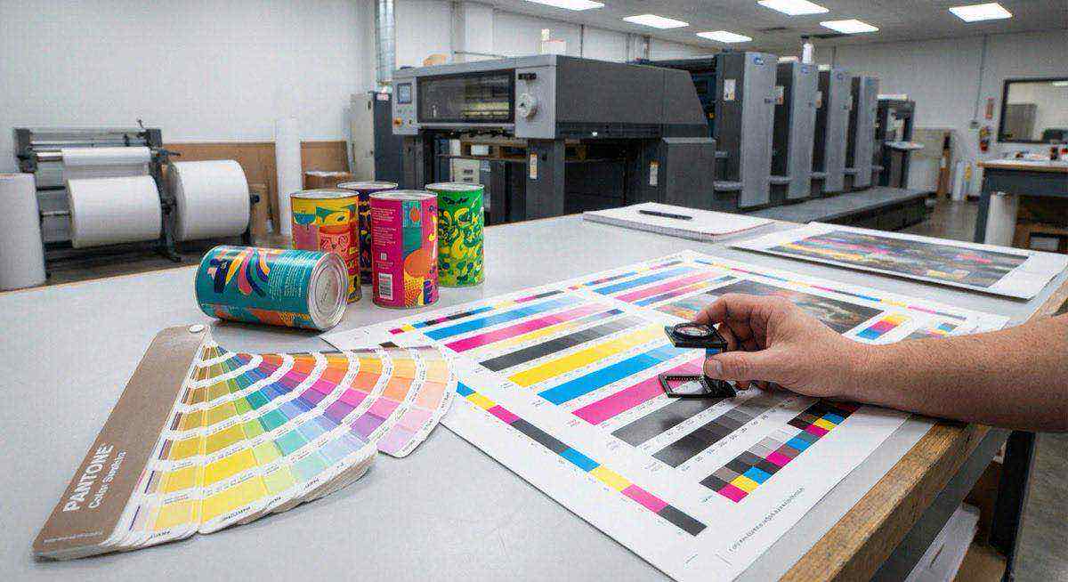 紙罐印刷色彩管理與 Pantone 色卡展示