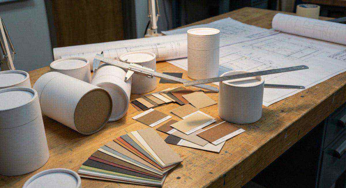 紙罐打樣流程量測與材質確認展示,從提需求到收樣品每一步完整客製說明。