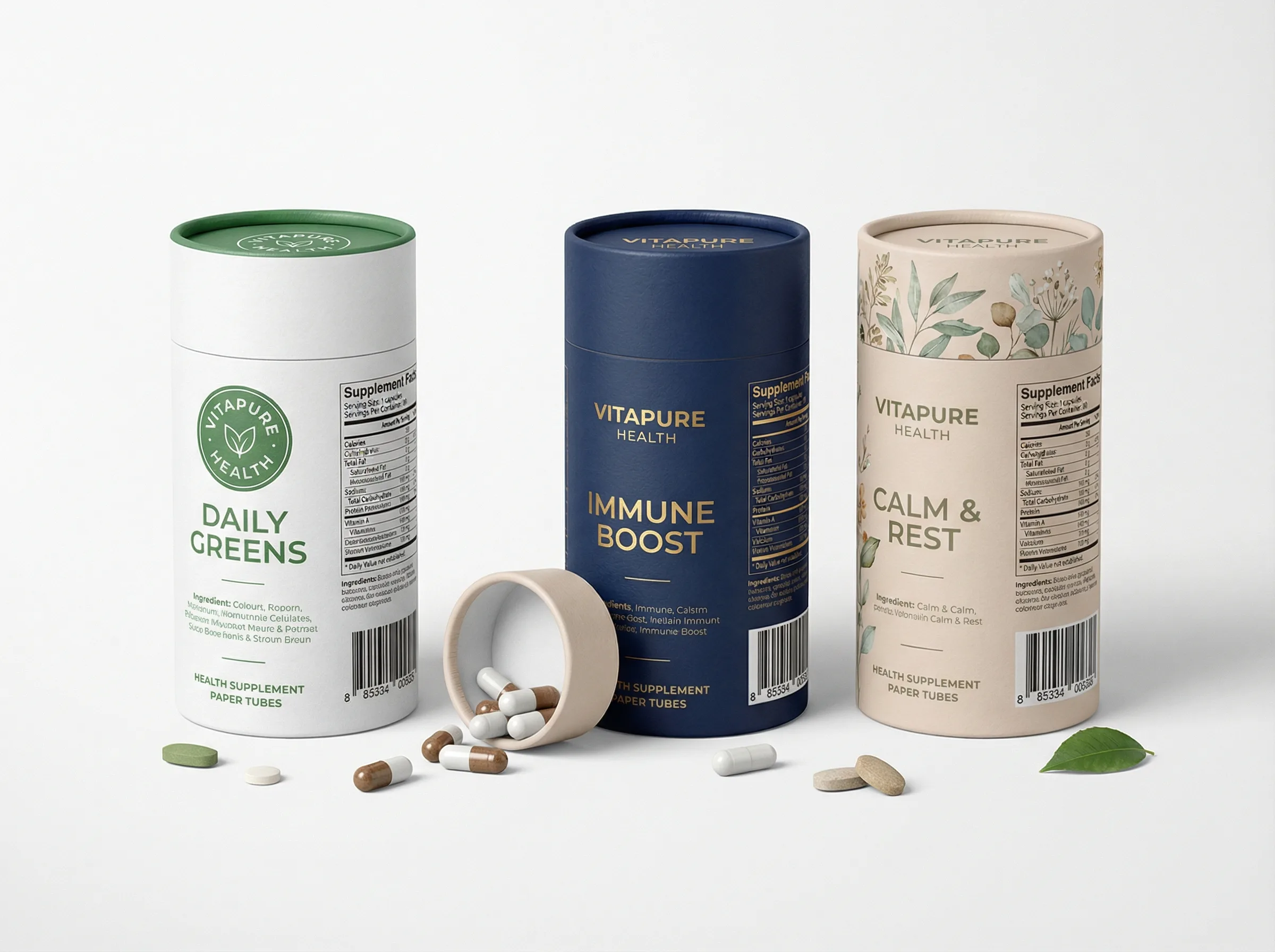 保健食品紙罐包裝案例展示